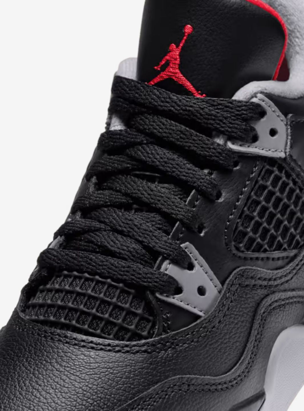Nike Air Jordan 4 Retro Bred Reimagined sneakers alte in nero rosso - dettaglio suola