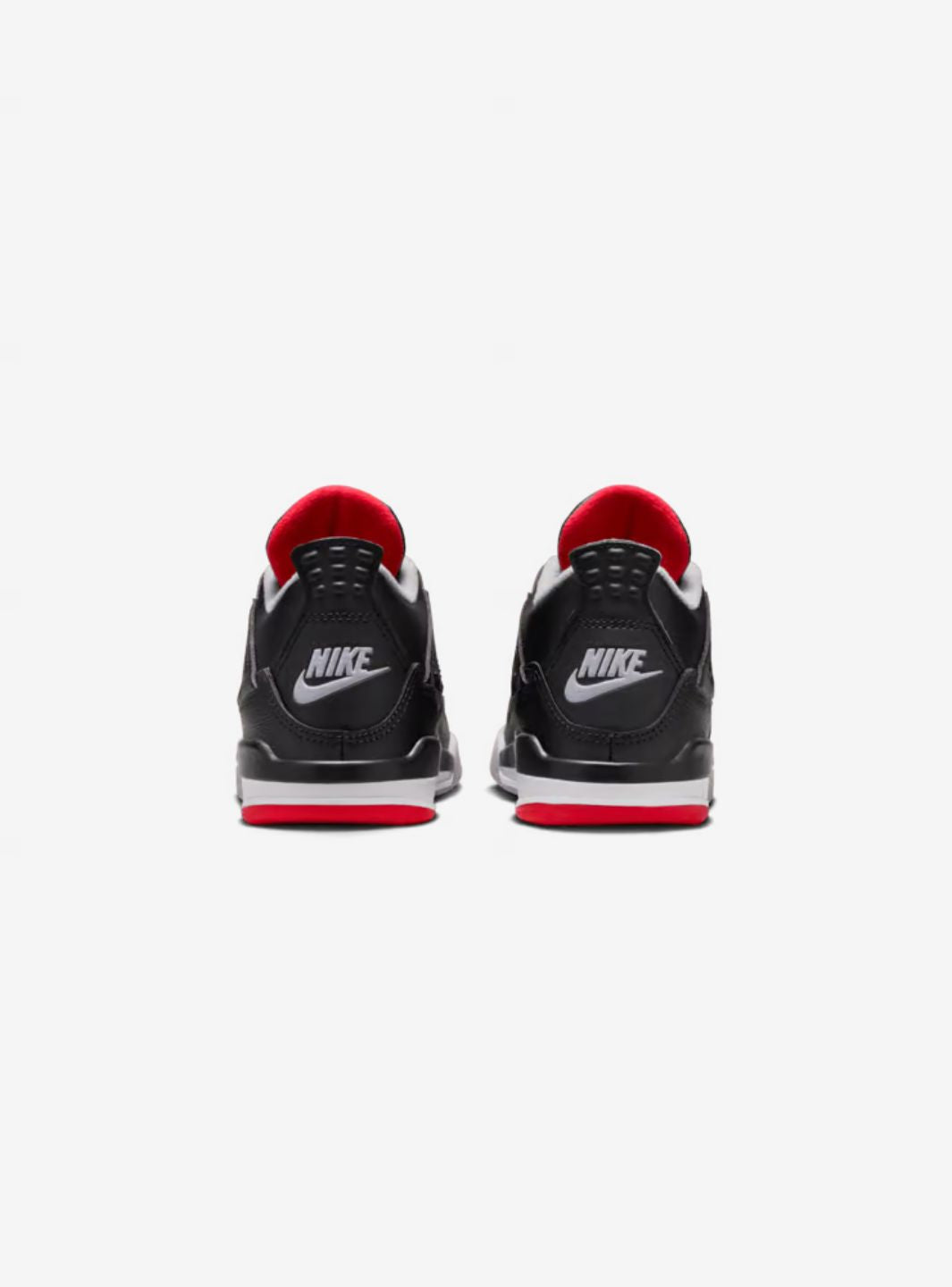 Nike Air Jordan 4 Retro Bred Reimagined sneakers alte in nero rosso - vista dall'alto