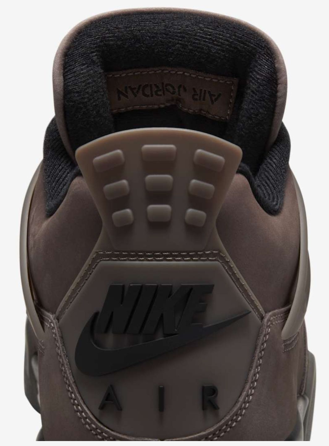 Nike Air Jordan 4 Retro Cave Stone sneakers alte in beige marrone - indossate