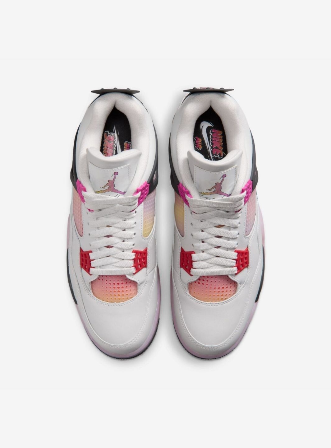 Nike Air Jordan 4 Retro Comic sneakers alte in multicolore - vista posteriore
