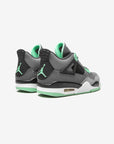 Nike Air Jordan 4 Retro Green Glow sneakers alte in nero verde - dettaglio suola