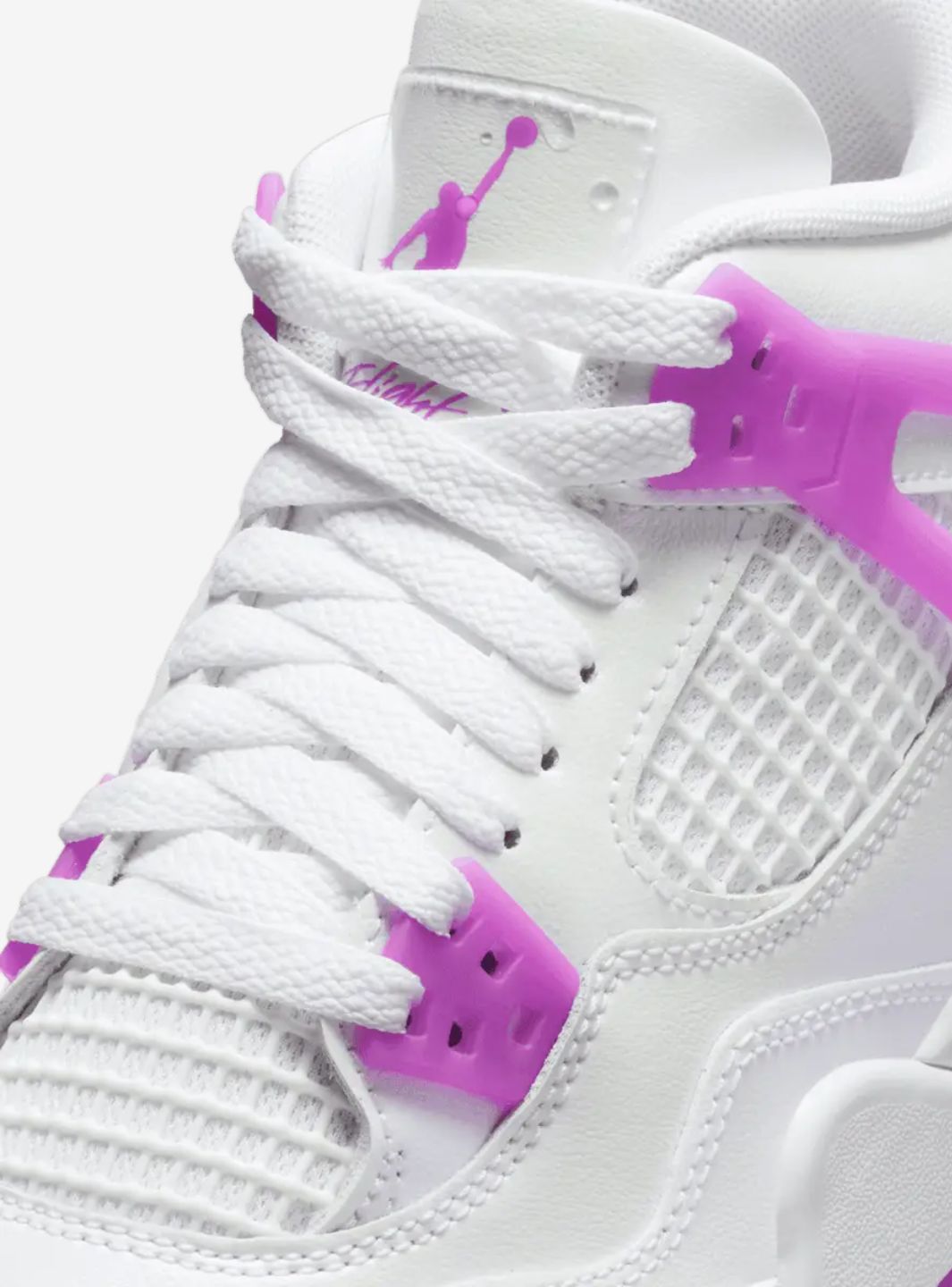 Nike Air Jordan 4 Retro Hyper Violet sneakers alte in viola bianco - dettaglio suola
