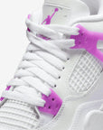 Nike Air Jordan 4 Retro Hyper Violet sneakers alte in viola bianco - dettaglio suola