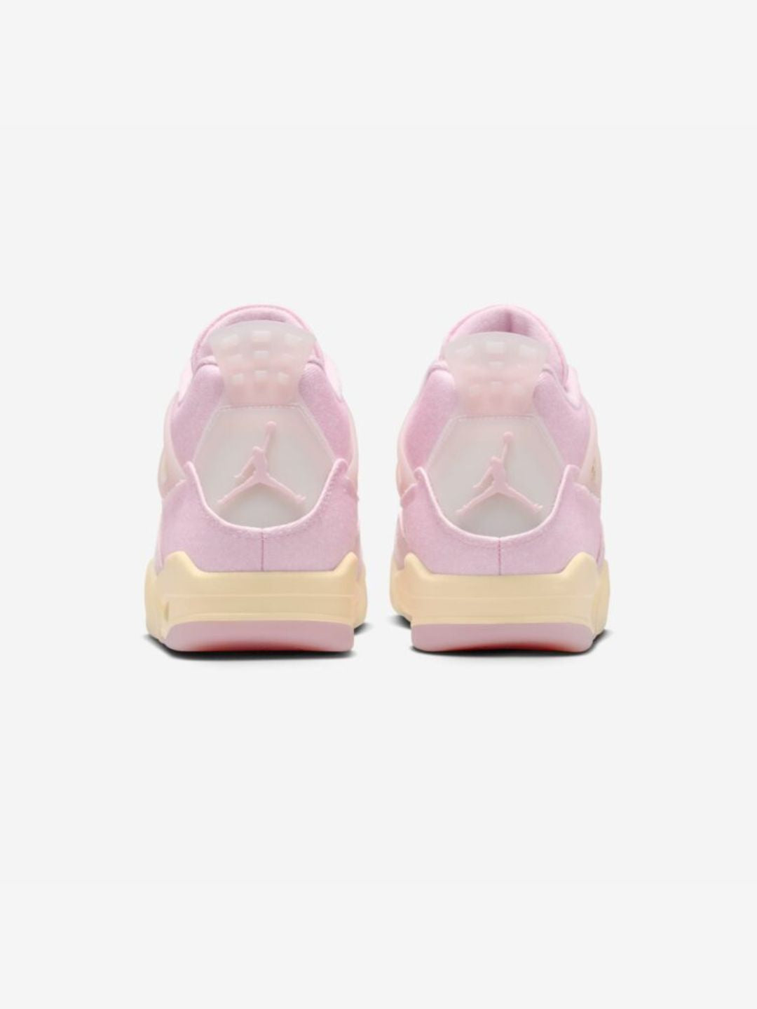 Nike Air Jordan 4 Retro Iced Carmine sneakers alte in bianco rosso - vista dall'alto