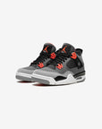 Nike Air Jordan 4 Retro Infrared sneakers alte in grigio rosso - vista frontale