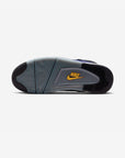 Nike Air Jordan 4 Retro Lakers sneakers alte in viola giallo - indossate
