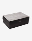 Nike Air Jordan 4 Retro Lakers sneakers alte in viola giallo - vista laterale