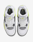 Nike Air Jordan 4 Retro Light Lemon Twist sneakers alte in giallo bianco - vista posteriore