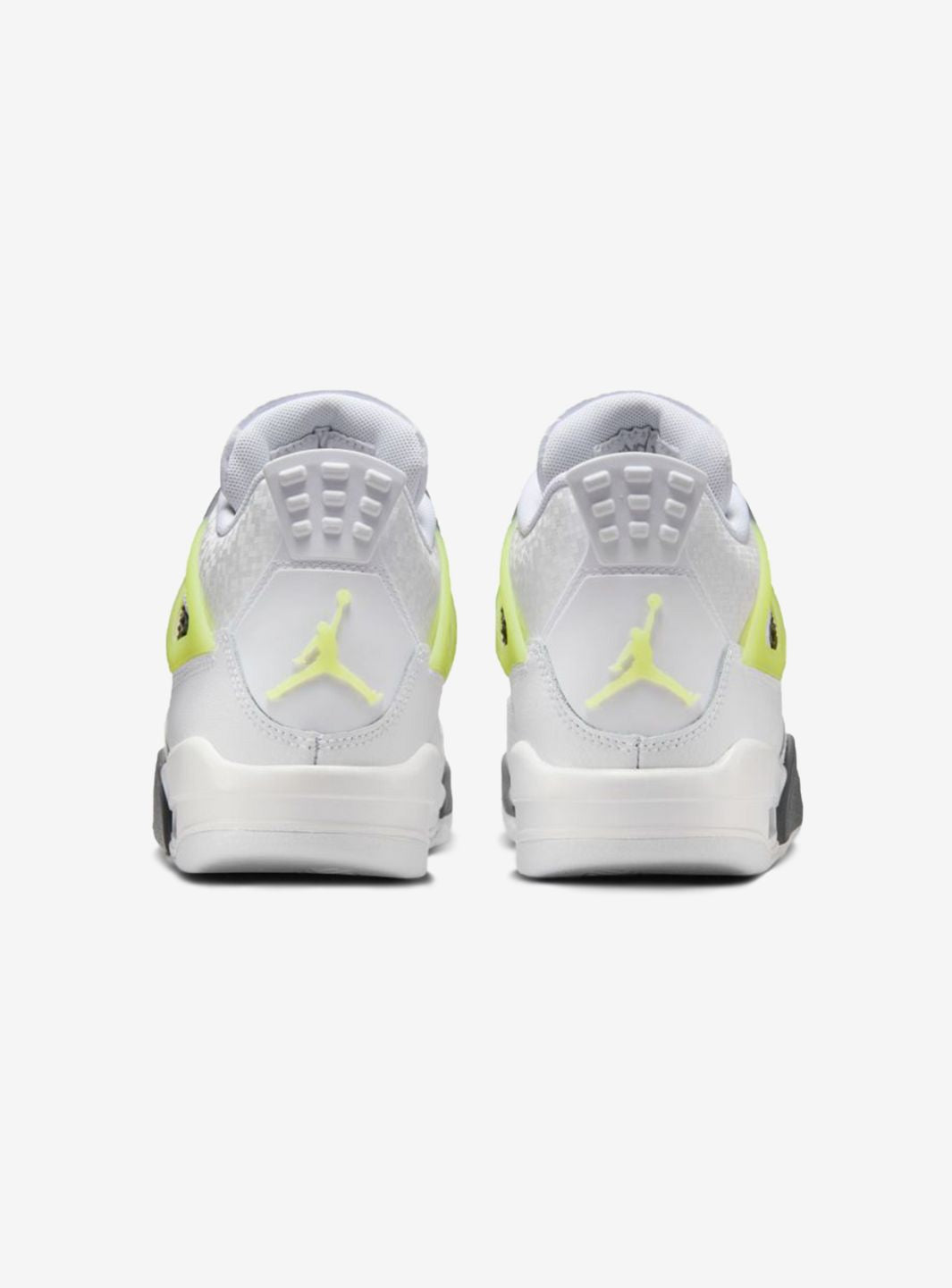 Nike Air Jordan 4 Retro Light Lemon Twist sneakers alte in giallo bianco - vista dall'alto