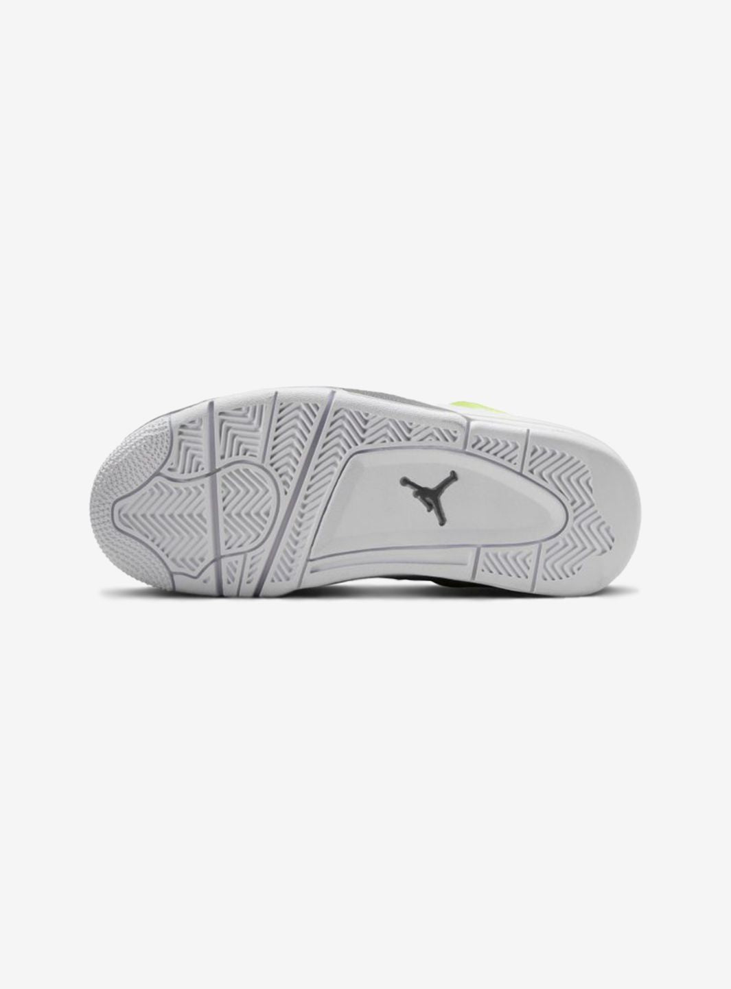 Nike Air Jordan 4 Retro Light Lemon Twist sneakers alte in giallo bianco - indossate