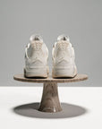 Nike Air Jordan 4 Retro Metallic Gold sneakers alte in bianco oro - dettaglio suola