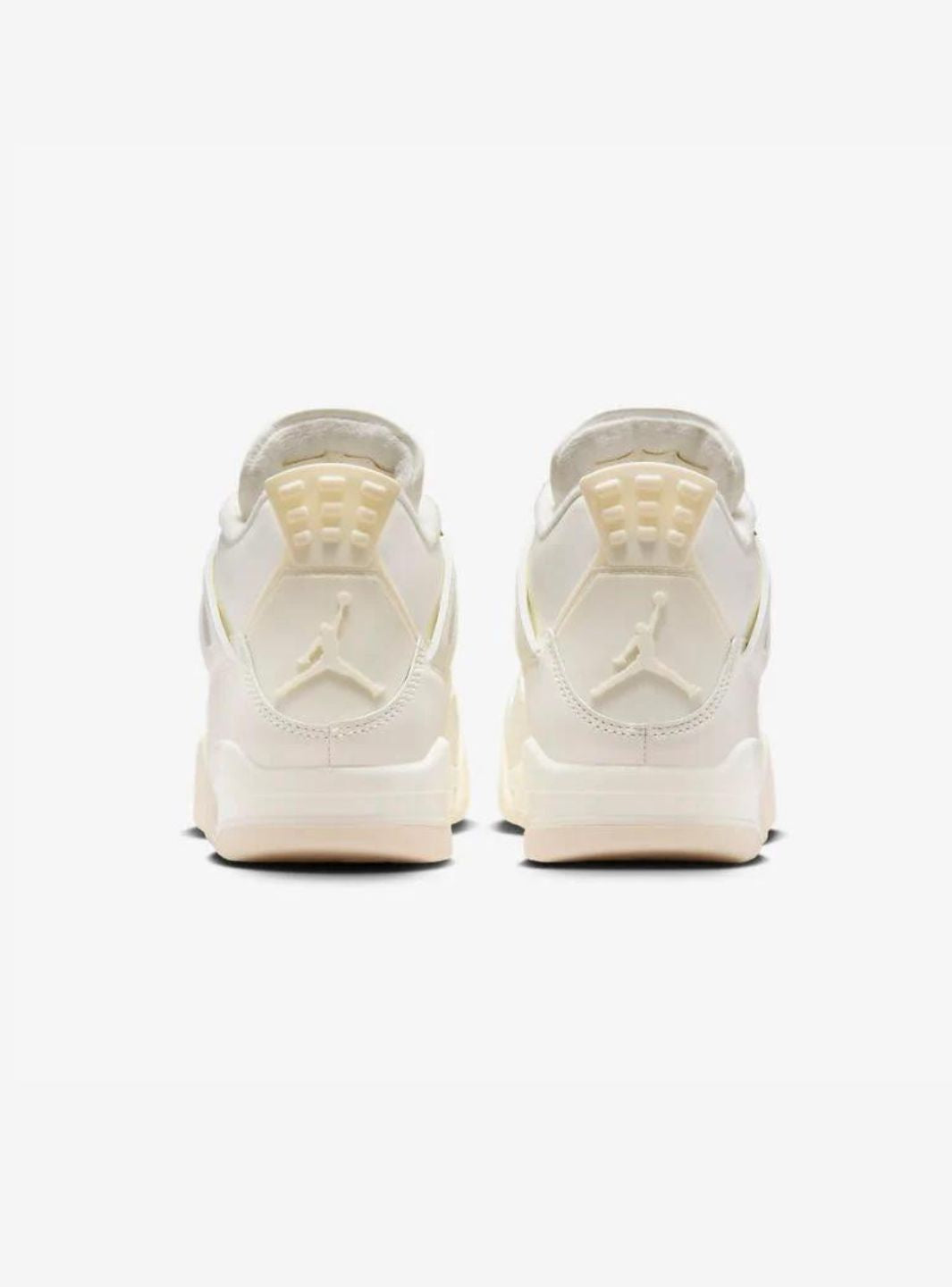 Nike Air Jordan 4 Retro Metallic Gold sneakers alte in bianco oro - dettaglio suola