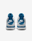 Nike Air Jordan 4 Retro Military Blue sneakers alte in bianco blu - vista dall'alto