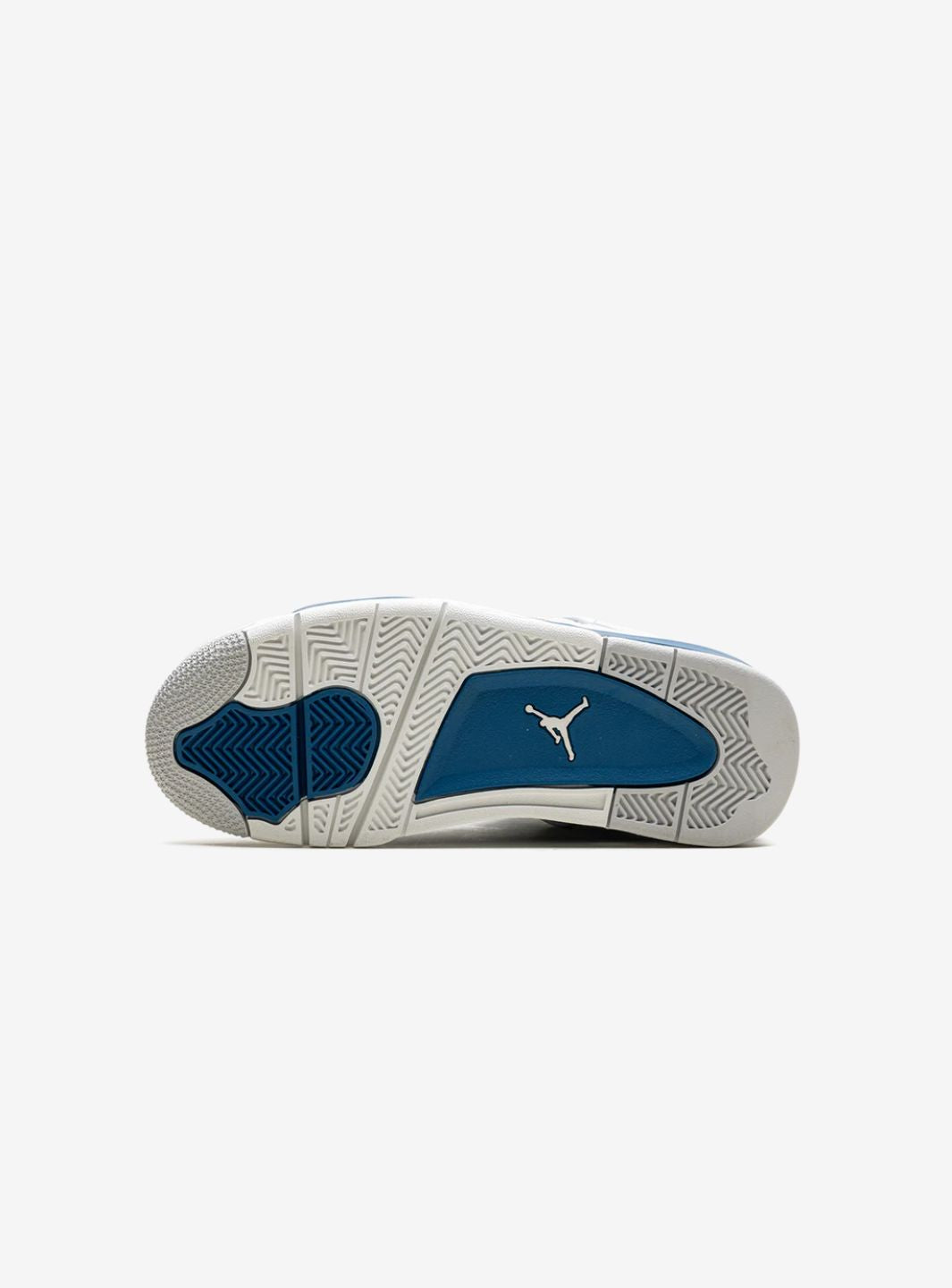 Nike Air Jordan 4 Retro Military Blue sneakers alte in bianco blu - vista posteriore