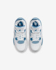 Nike Air Jordan 4 Retro Military Blue sneakers alte in bianco blu - dettaglio suola