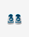 Nike Air Jordan 4 Retro Military Blue sneakers alte in bianco blu - dettaglio tomaia