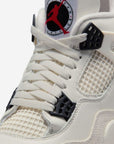 Nike Air Jordan 4 Retro OG Flight Club sneakers alte in bianco nero - dettaglio suola