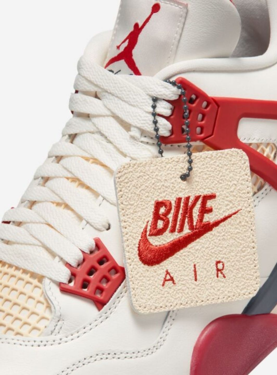 Nike Air Jordan 4 Retro Nigel Sylvester Brick After Brick sneakers alte in marrone rosso - indossate