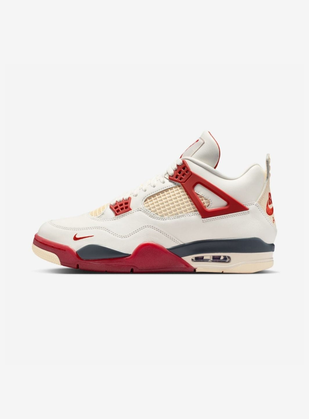 Nike Air Jordan 4 Retro Nigel Sylvester Brick After Brick sneakers alte in marrone rosso - vista laterale