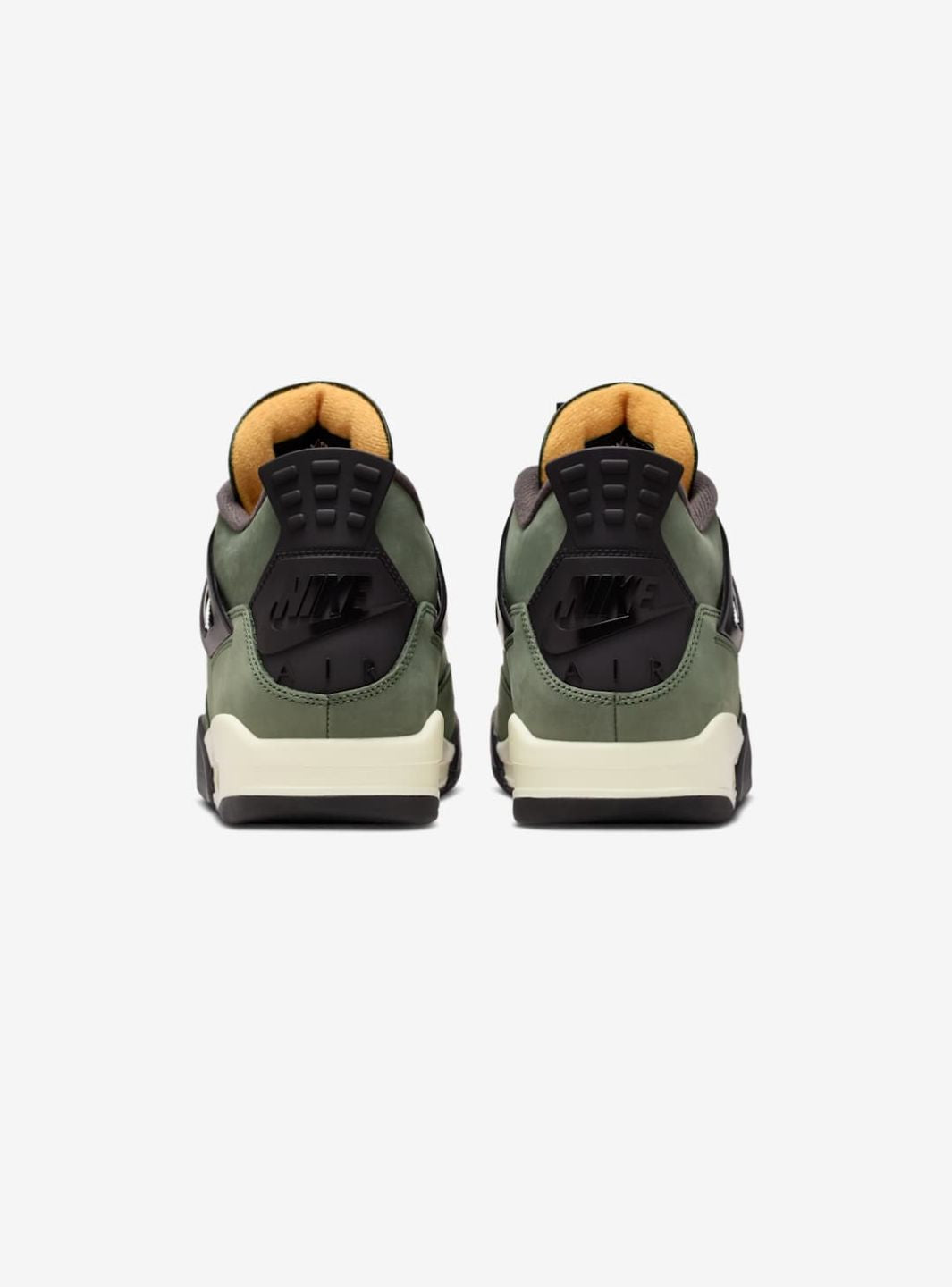 Nike Air Jordan 4 Retro Undefeated sneakers alte in grigio verde - vista dall'alto