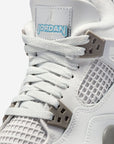 Nike Air Jordan 4 Retro Photon Dust Blue Chill sneakers alte in grigio azzurro - dettaglio suola