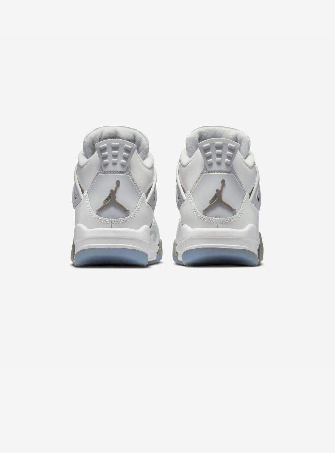 Nike Air Jordan 4 Retro Photon Dust Blue Chill sneakers alte in grigio azzurro - vista dall'alto
