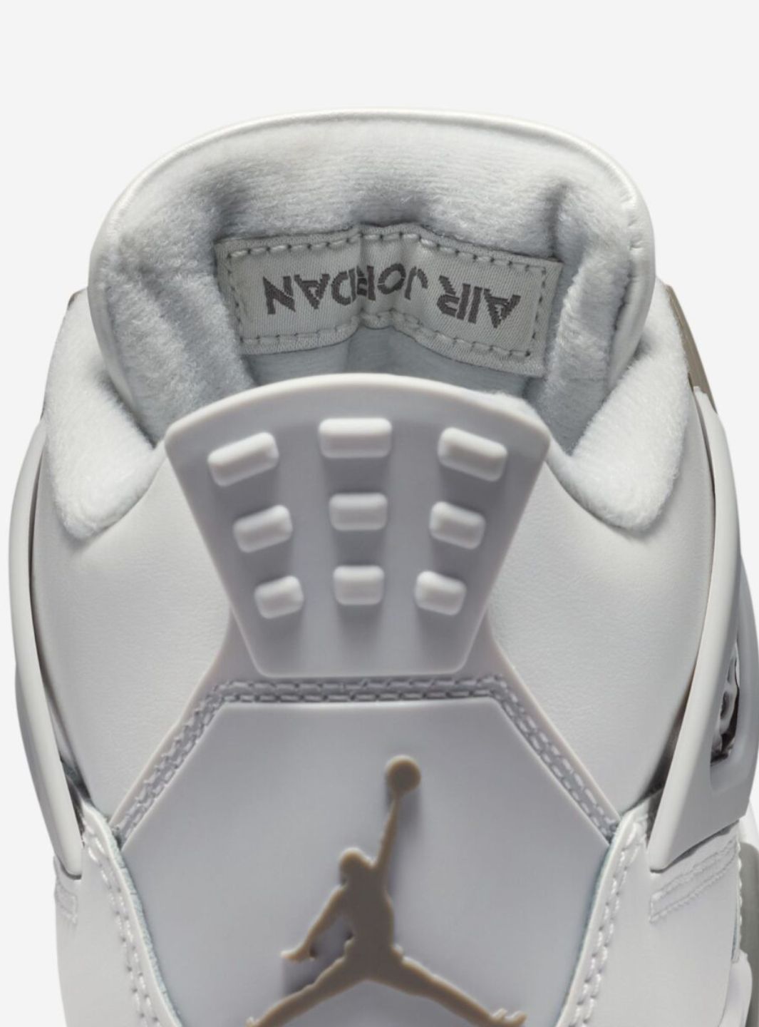 Nike Air Jordan 4 Retro Photon Dust Blue Chill sneakers alte in grigio azzurro - indossate