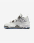 Nike Air Jordan 4 Retro Photon Dust Blue Chill sneakers alte in grigio azzurro - vista laterale