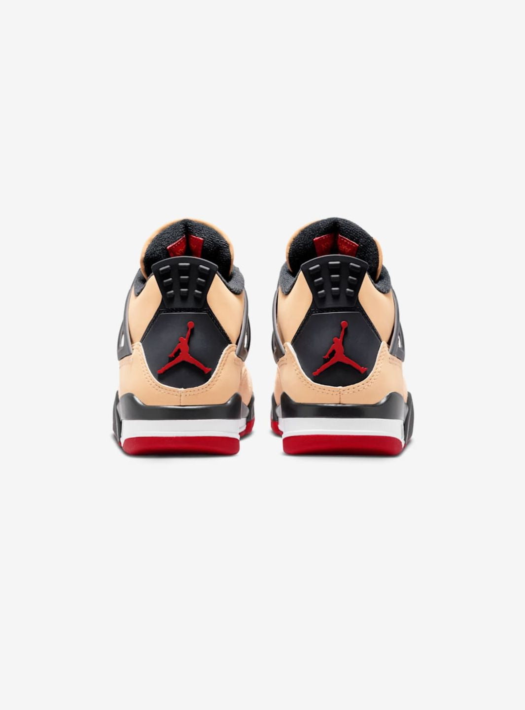 Nike Air Jordan 4 Retro Pizza sneakers alte in bianco rosso - vista dall'alto