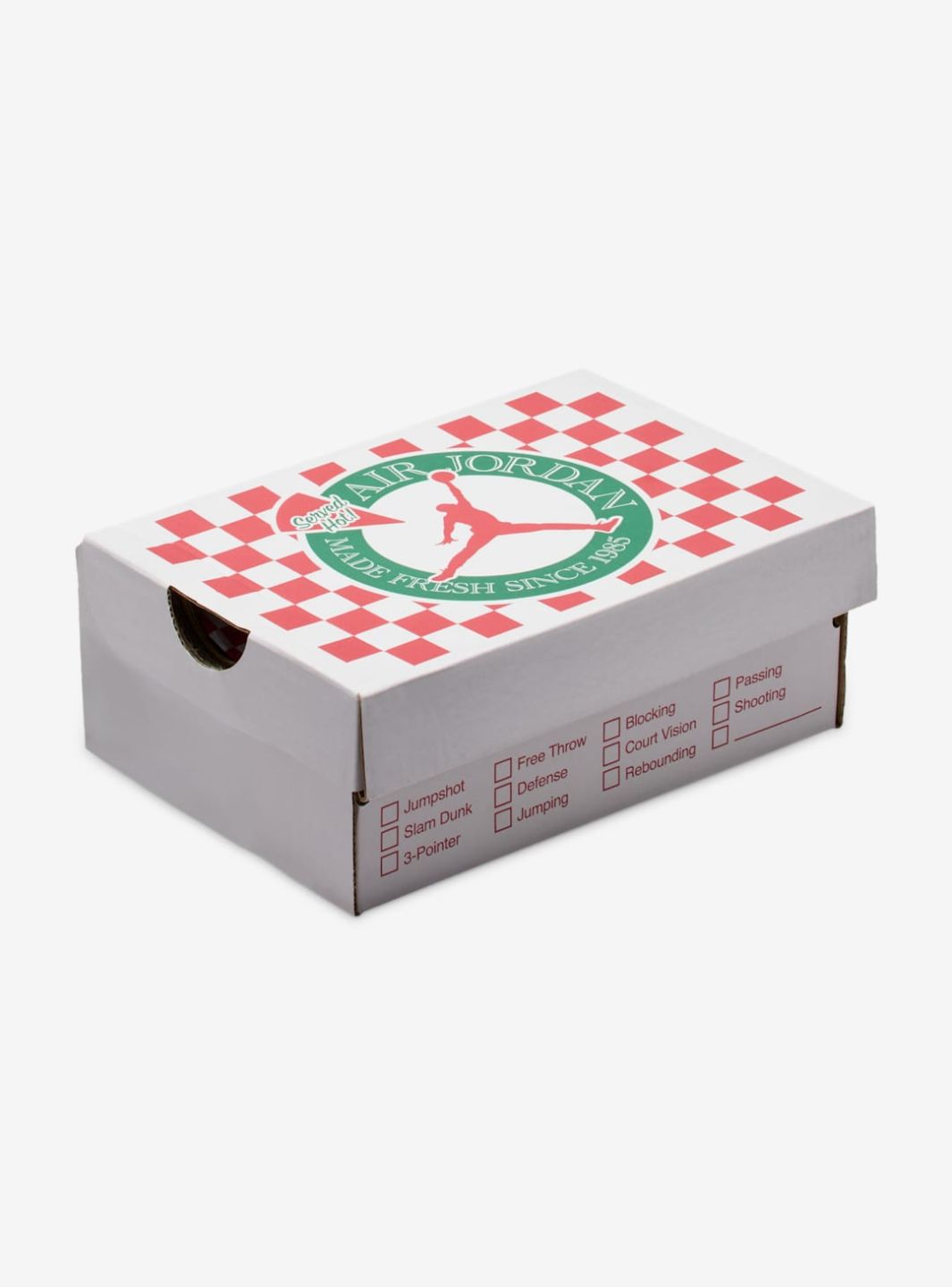 Nike Air Jordan 4 Retro Pizza sneakers alte in bianco rosso - vista laterale