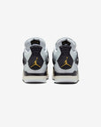 Nike Air Jordan 4 Retro Platinum Gold sneakers alte in bianco oro - vista dall'alto
