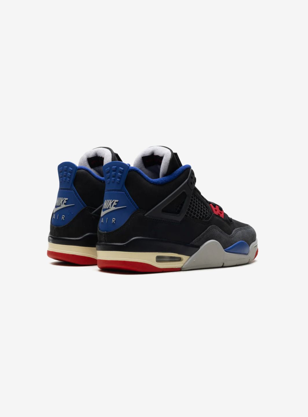 Nike Air Jordan 4 Retro Rare Air sneakers alte in bianco grigio - dettaglio suola