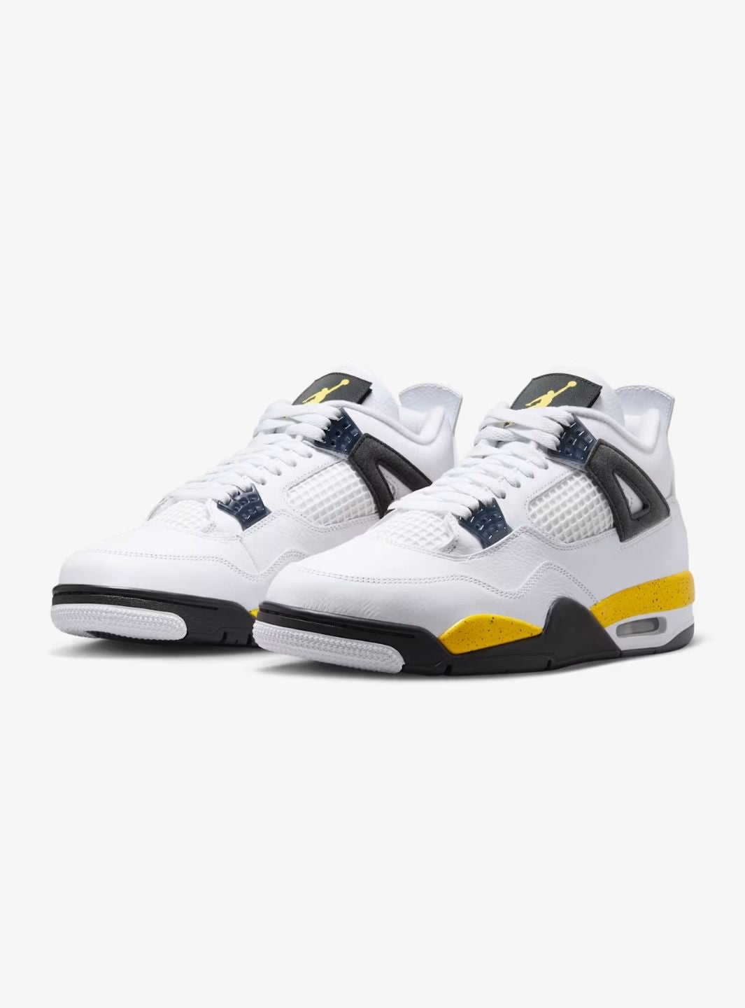 Nike Air Jordan 4 Retro Rare Air Tour Yellow sneakers alte in giallo nero - vista frontale