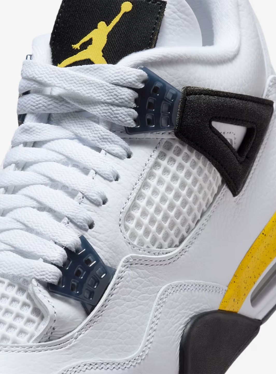 Nike Air Jordan 4 Retro Rare Air Tour Yellow sneakers alte in giallo nero - vista dall'alto