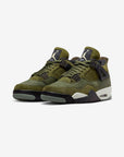 Nike Air Jordan 4 Retro SE Craft Medium Olive sneakers alte in verde oliva - vista frontale