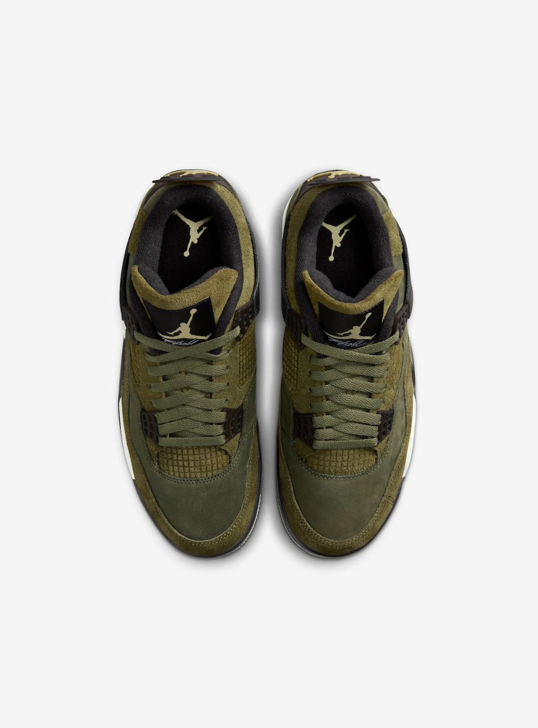 Nike Air Jordan 4 Retro SE Craft Medium Olive sneakers alte in verde oliva - vista posteriore