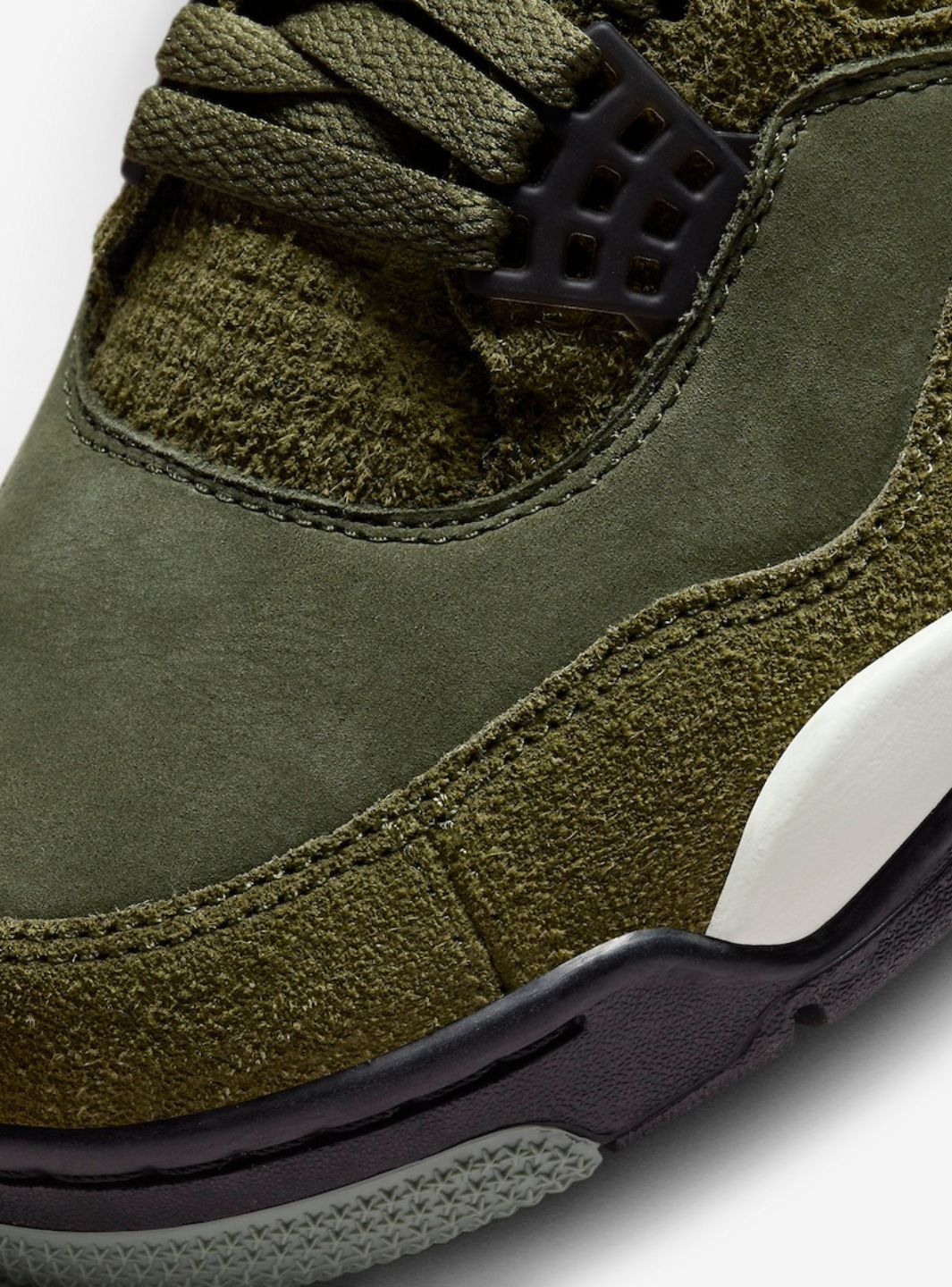 Nike Air Jordan 4 Retro SE Craft Medium Olive sneakers alte in verde oliva - vista dall'alto