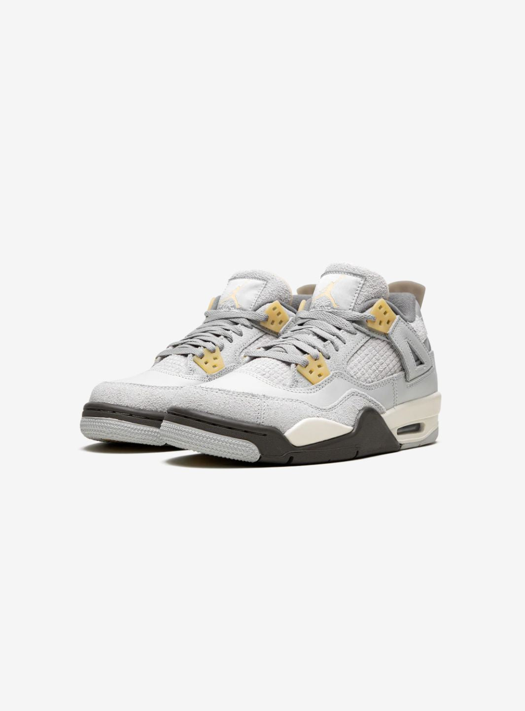 Nike Air Jordan 4 Retro SE Craft Photon Dust sneakers alte in grigio beige - vista frontale