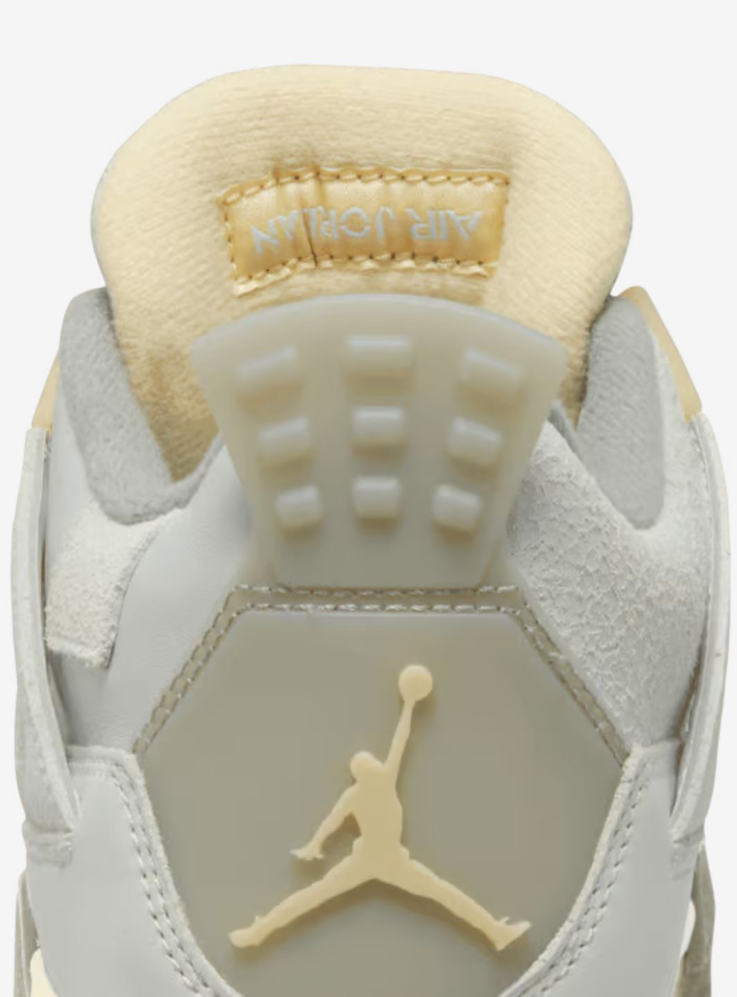 Nike Air Jordan 4 Retro SE Craft Photon Dust sneakers alte in grigio beige - dettaglio tallone