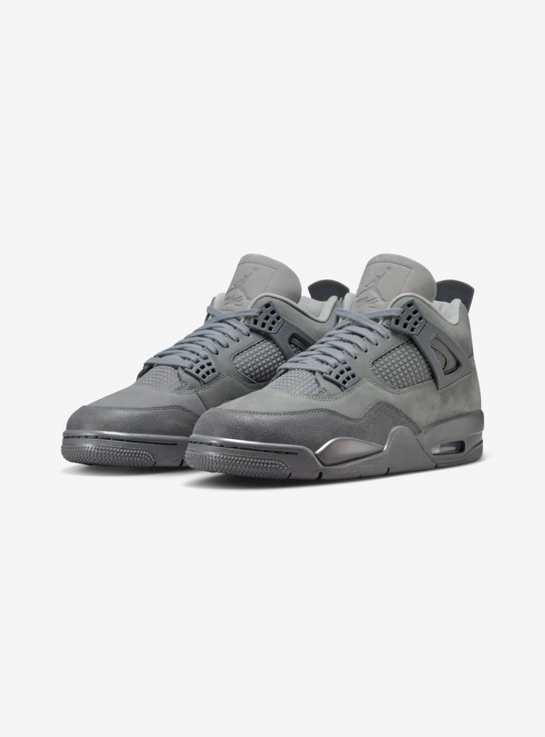 Nike Air Jordan 4 Retro SE Paris Olympics Wet Cement sneakers alte in grigio bianco - vista frontale