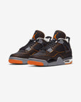 Nike Air Jordan 4 Retro Starfish sneakers alte in arancione bianco - vista frontale