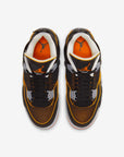 Nike Air Jordan 4 Retro Starfish sneakers alte in arancione bianco - vista posteriore