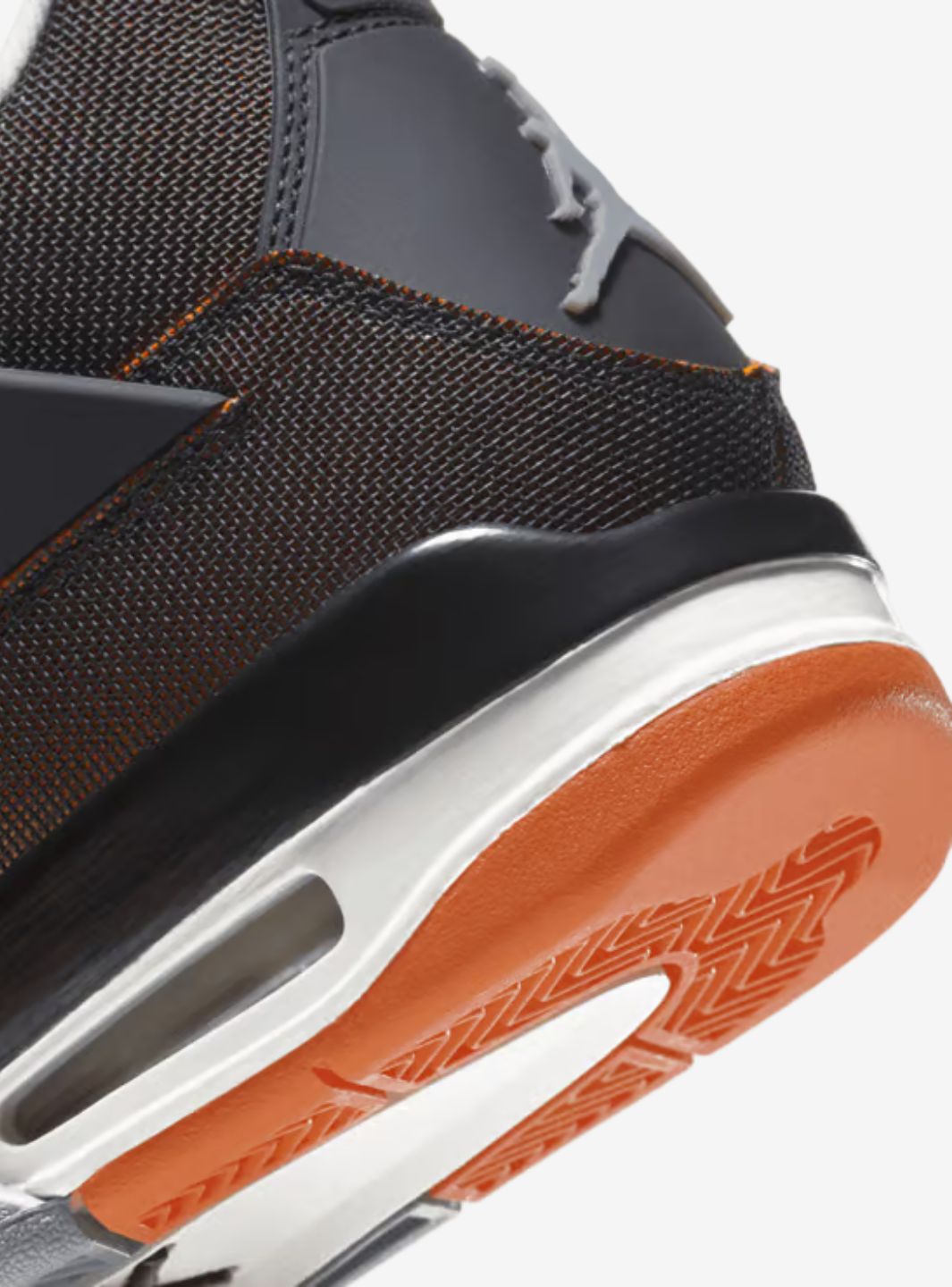 Nike Air Jordan 4 Retro Starfish sneakers alte in arancione bianco - dettaglio tomaia