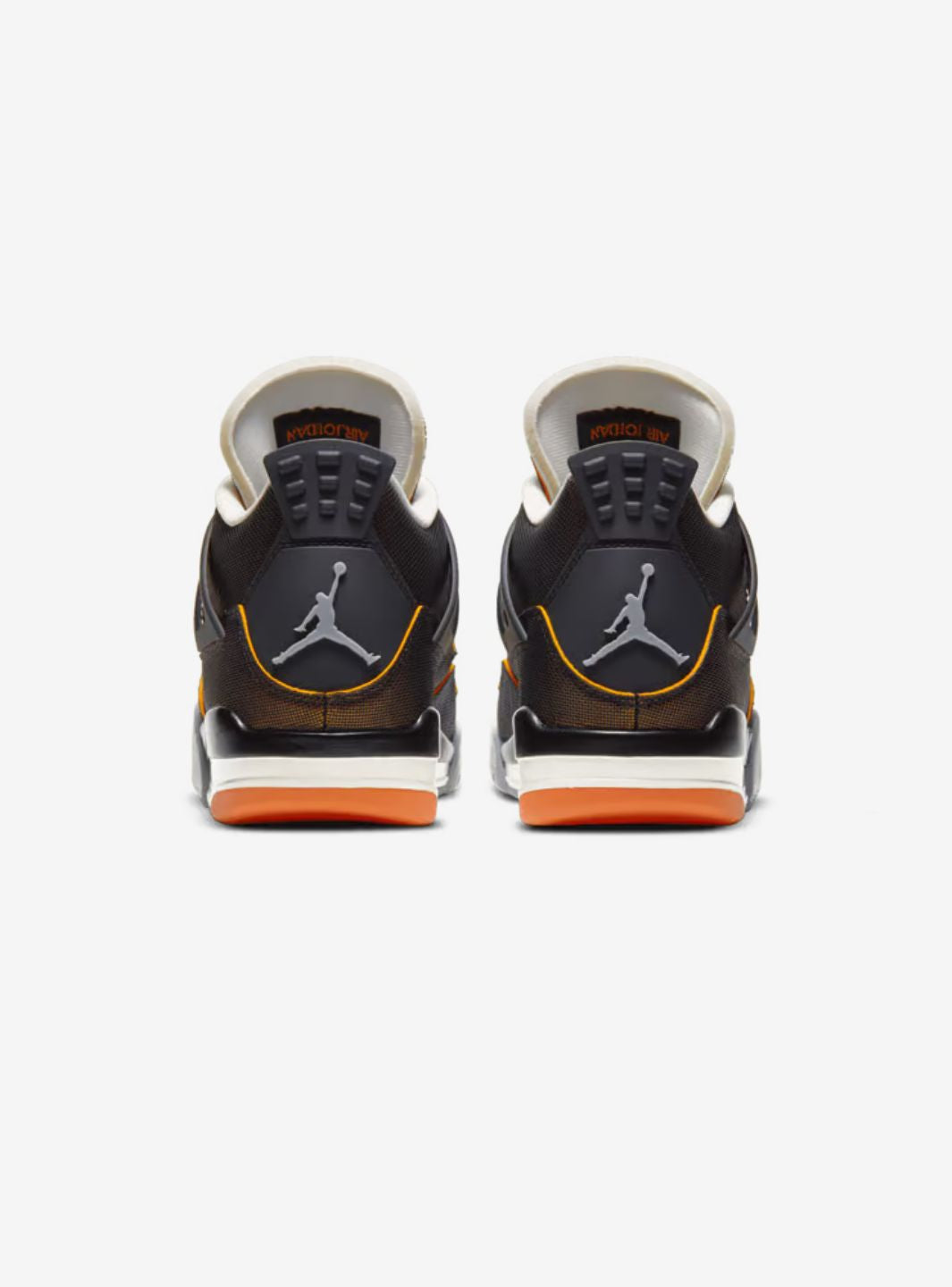 Nike Air Jordan 4 Retro Starfish sneakers alte in arancione bianco - vista dall'alto
