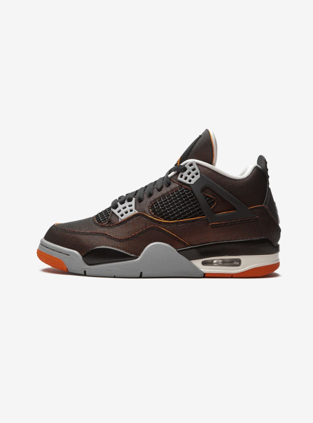 Nike Air Jordan 4 Retro Starfish sneakers alte in arancione bianco - vista laterale