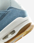 Nike Air Jordan 4 Retro TEX Denim Worn Blue sneakers alte in blu denim - dettaglio tomaia