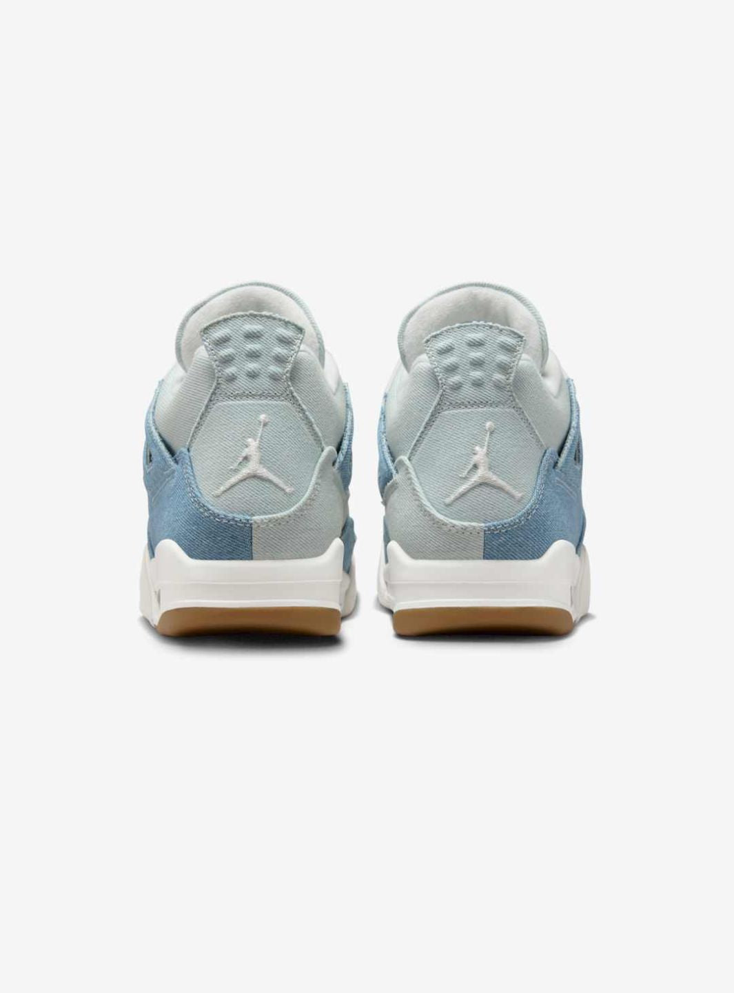 Nike Air Jordan 4 Retro TEX Denim Worn Blue sneakers alte in blu denim - vista dall'alto
