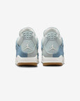 Nike Air Jordan 4 Retro TEX Denim Worn Blue sneakers alte in blu denim - vista dall'alto