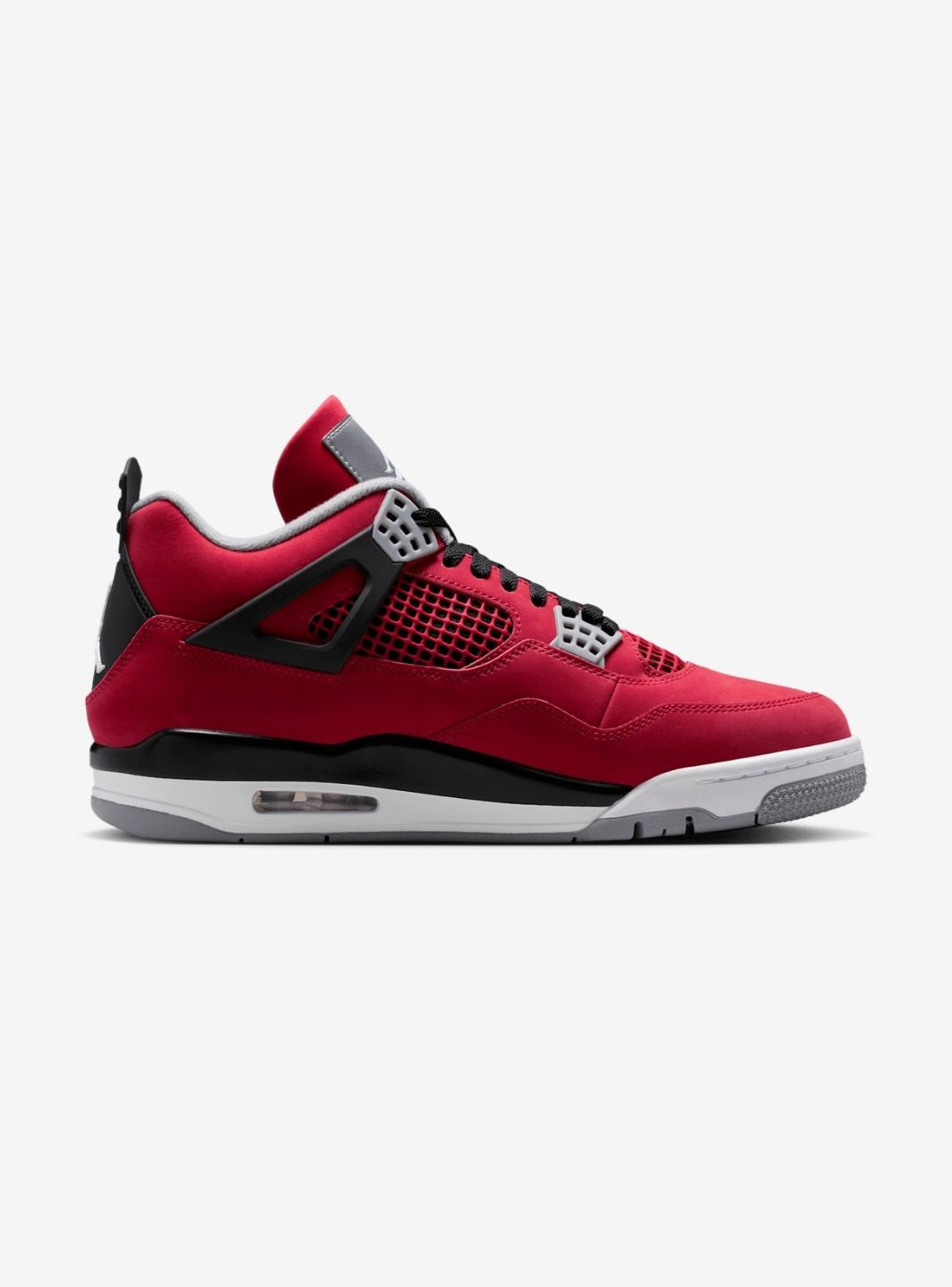 Nike Air Jordan 4 Retro Toro Bravo sneakers alte in rosso nero - indossate