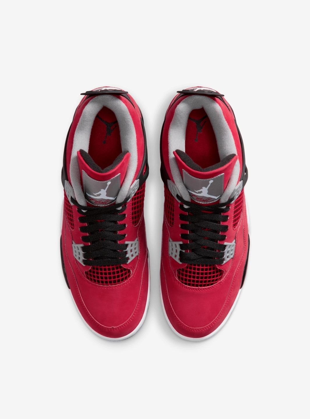 Nike Air Jordan 4 Retro Toro Bravo sneakers alte in rosso nero - dettaglio tomaia